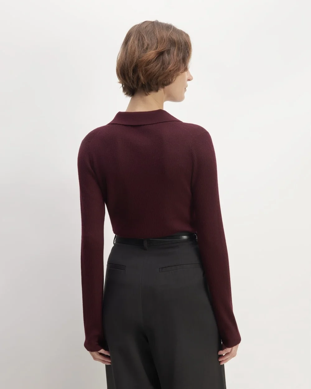 The Polo in Ultrasoft Merino | Burgundy (5)