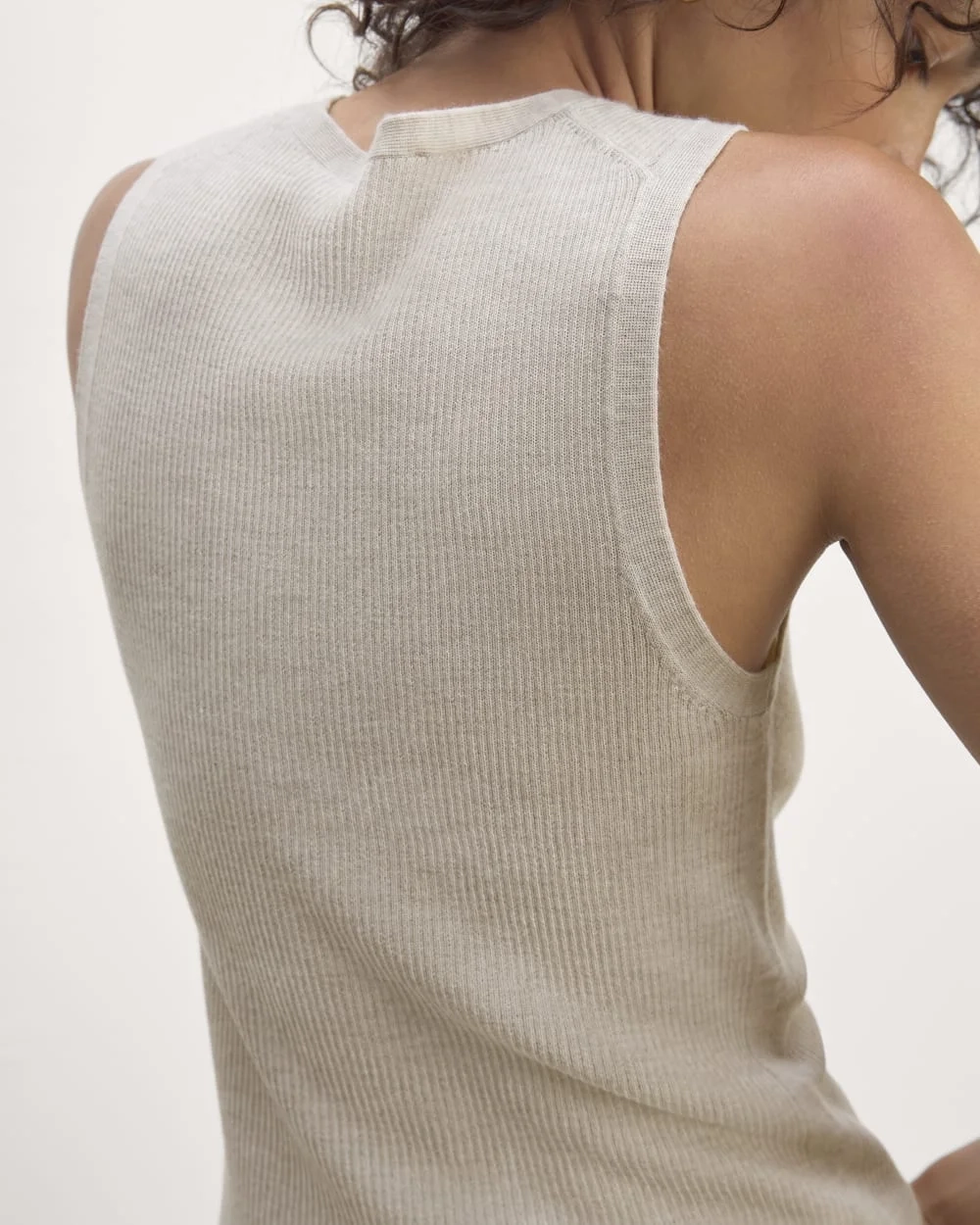 The Tank in Ultrasoft Merino | Heather Oatmeal (2)