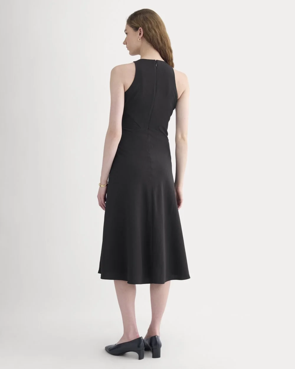 Sleeveless Seamed Dress | Black (3)