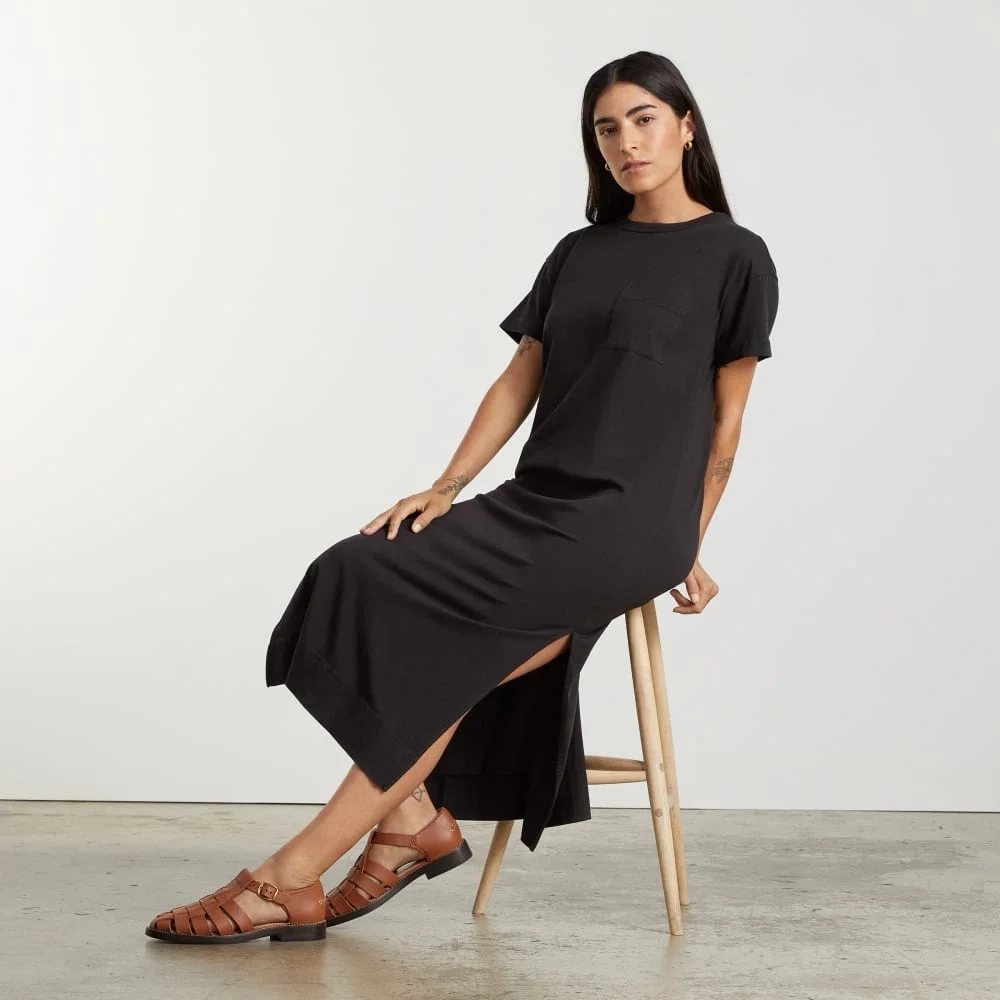 The Organic Weekend Maxi Dress | Black (2)
