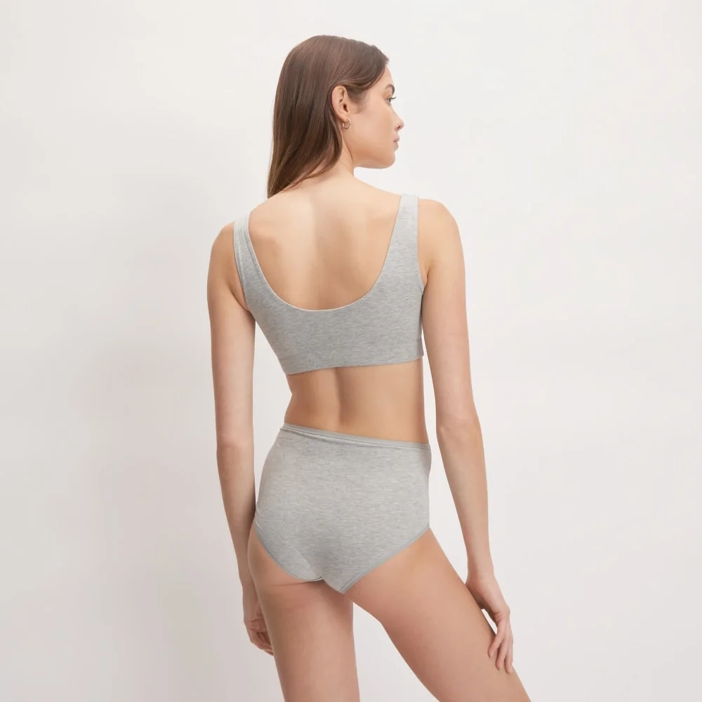 The Cotton Tank Bra |  Heathered Grey (3)