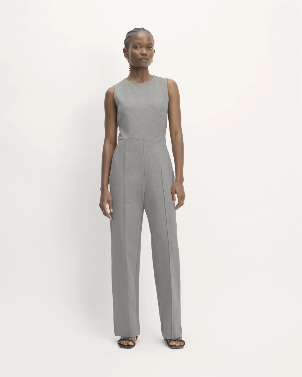 The Dream Jumpsuit | Mid Heather Grey (2)