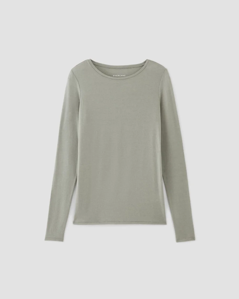 The Long-Sleeve Tee in Butterluxe | Sage Green (4)