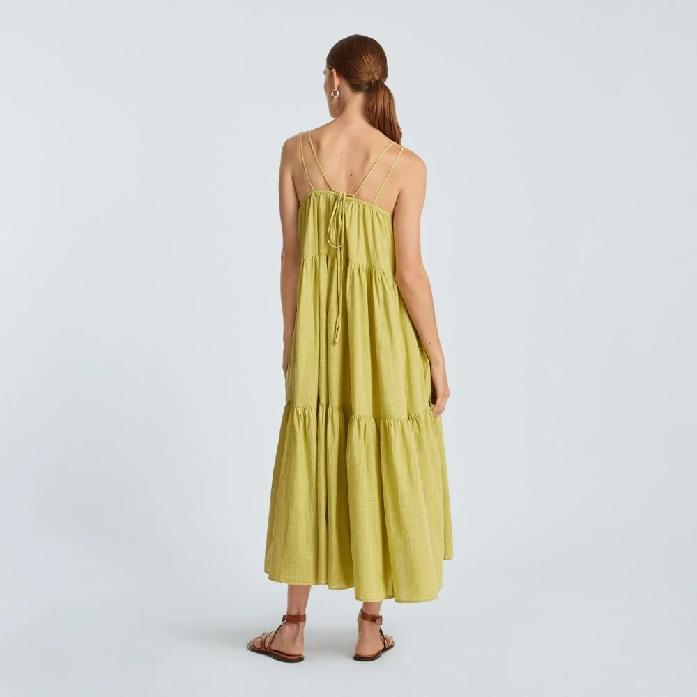 The Billow Tiered Maxi Dress | Pickled Pepper Plaid (2)