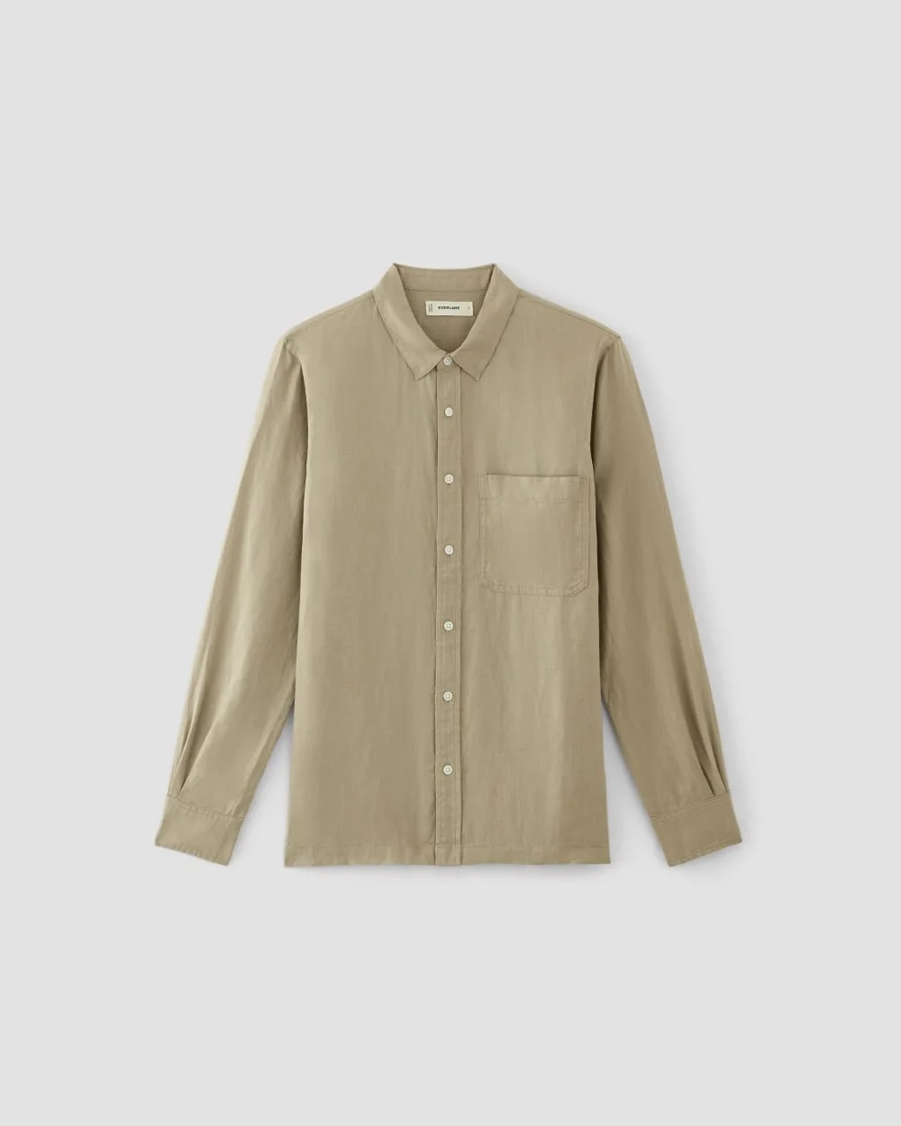 The Linen Straight Hem Shirt | Trench Coat Khaki (4)