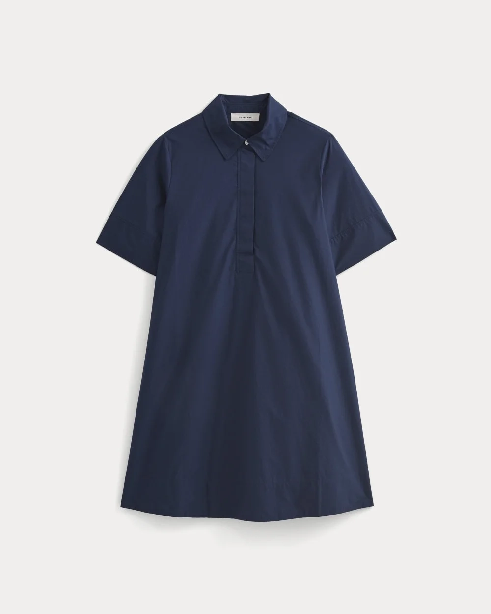Popover Mini Shirtrdress in Ultrasoft Cotton | Navy (3)
