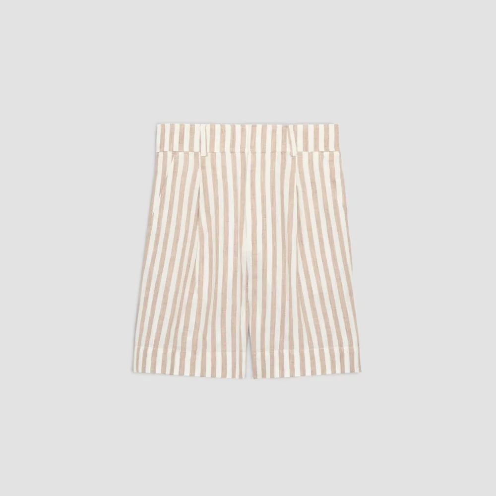 The Linen Way-High® Drape Short | Bone / Caramel (2)