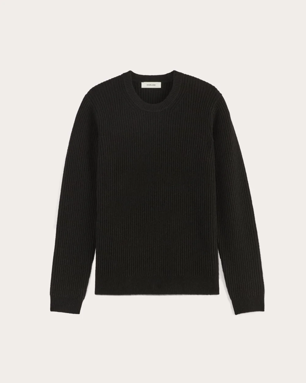 The Fisherman Crew in Wool Cashmere | Black (3)