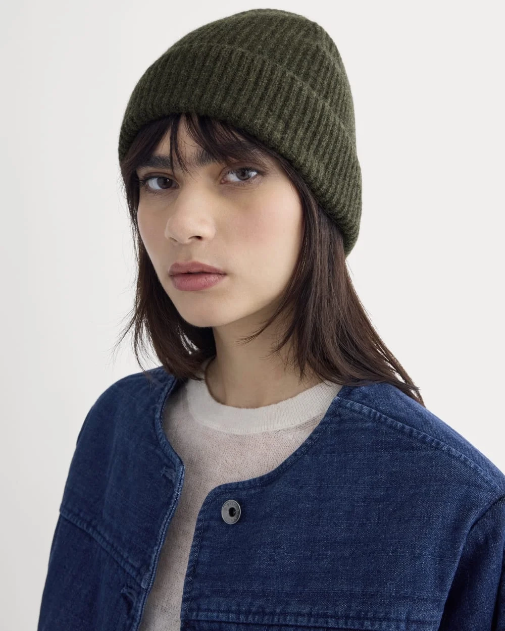 The Cashmere Ribbed Beanie | Heather Beech (2)