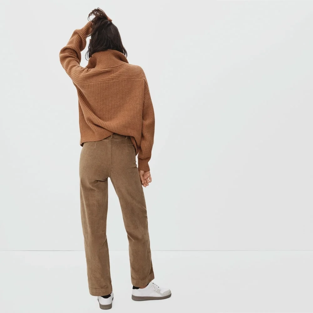 The Corduroy Wide-Leg Pant | Toasted Coconut (4)