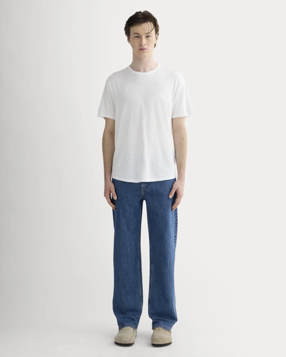 The Cotton Linen Tee | White (3)