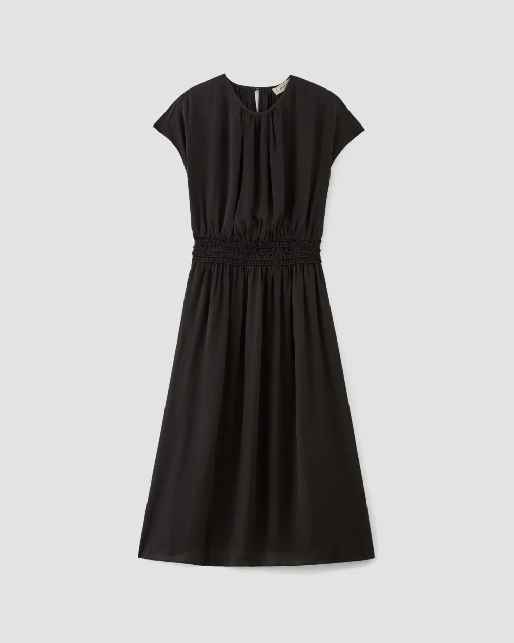 The Gathered Midi Dress | Black (2)