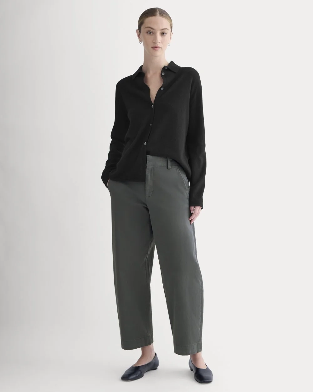 Cotton Twill Chino | Slate Grey