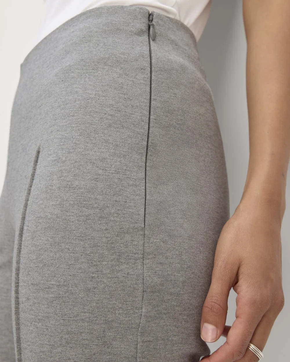 The Dream Kick Flare Pant | Mid Heather Grey (2)