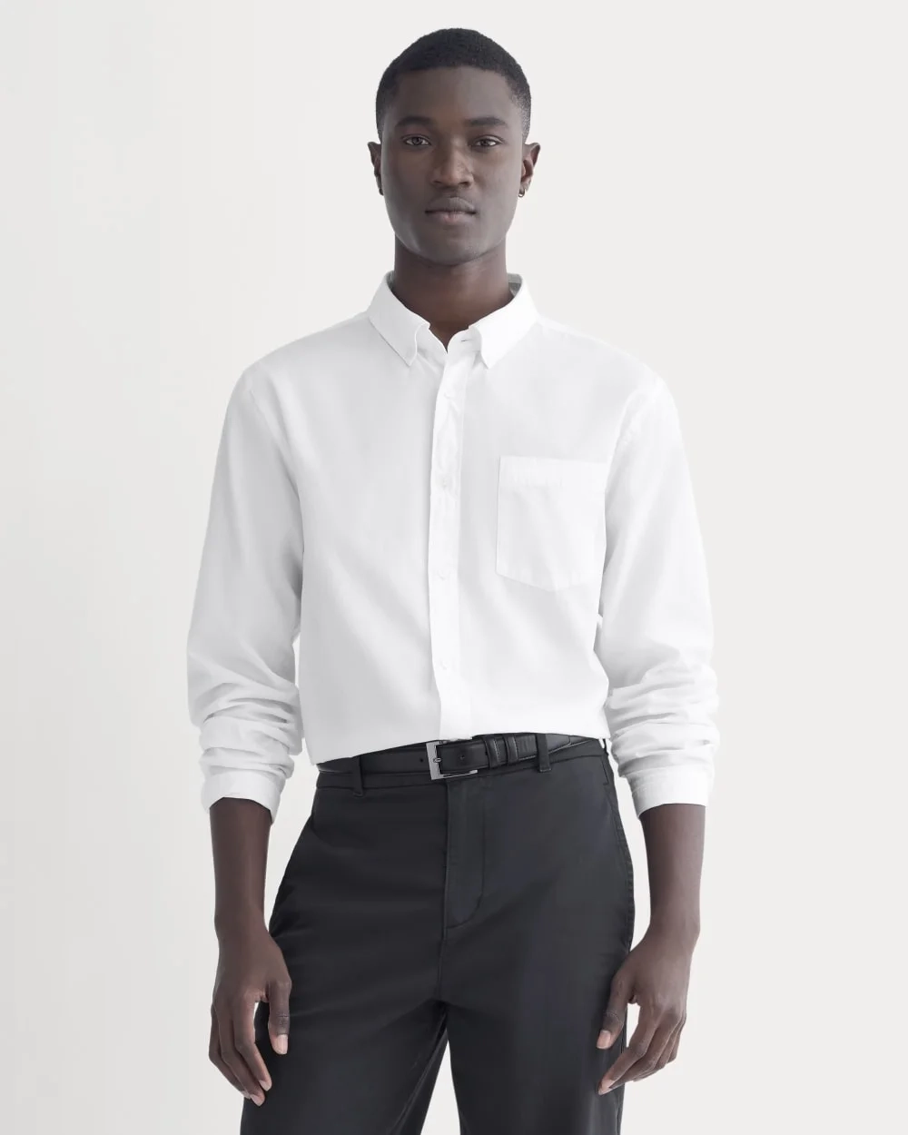 Washed Poplin Shirt | White