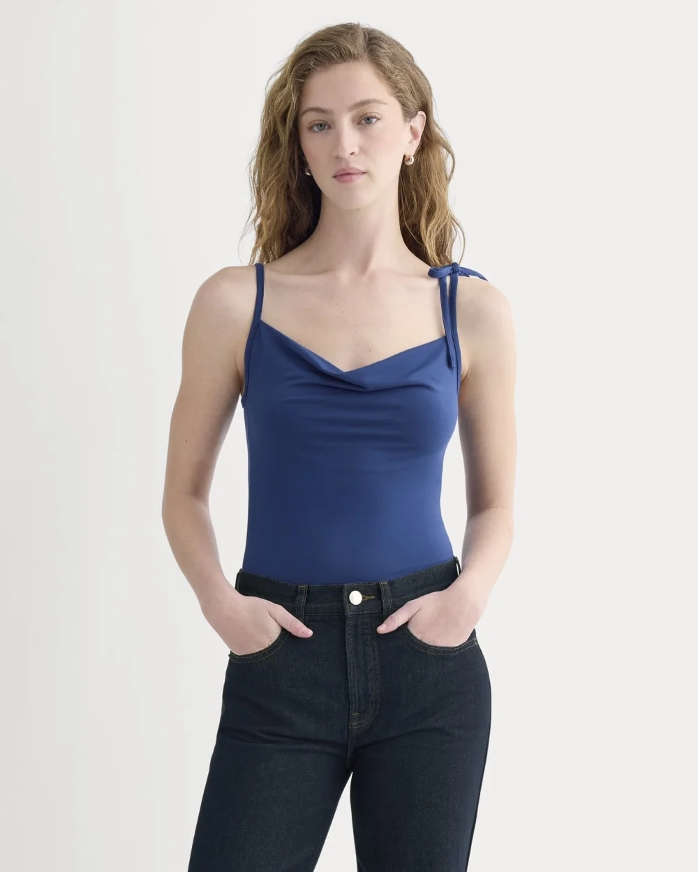 Tie-Shoulder Tank | Estate Blue (2)