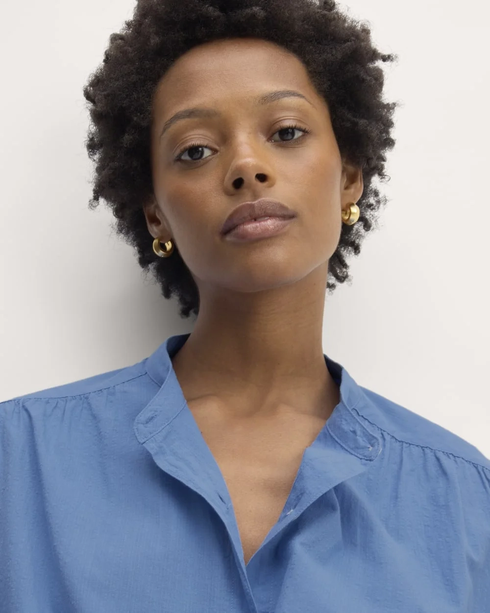 The Gauze Oversized Shirt | Blue Opal (2)