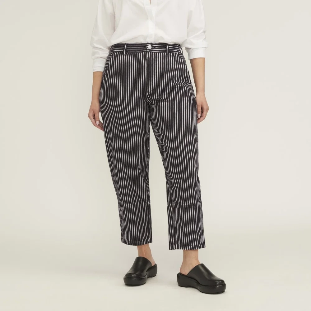 The Utility Barrel Pant | Black / Bone | Regular (2)