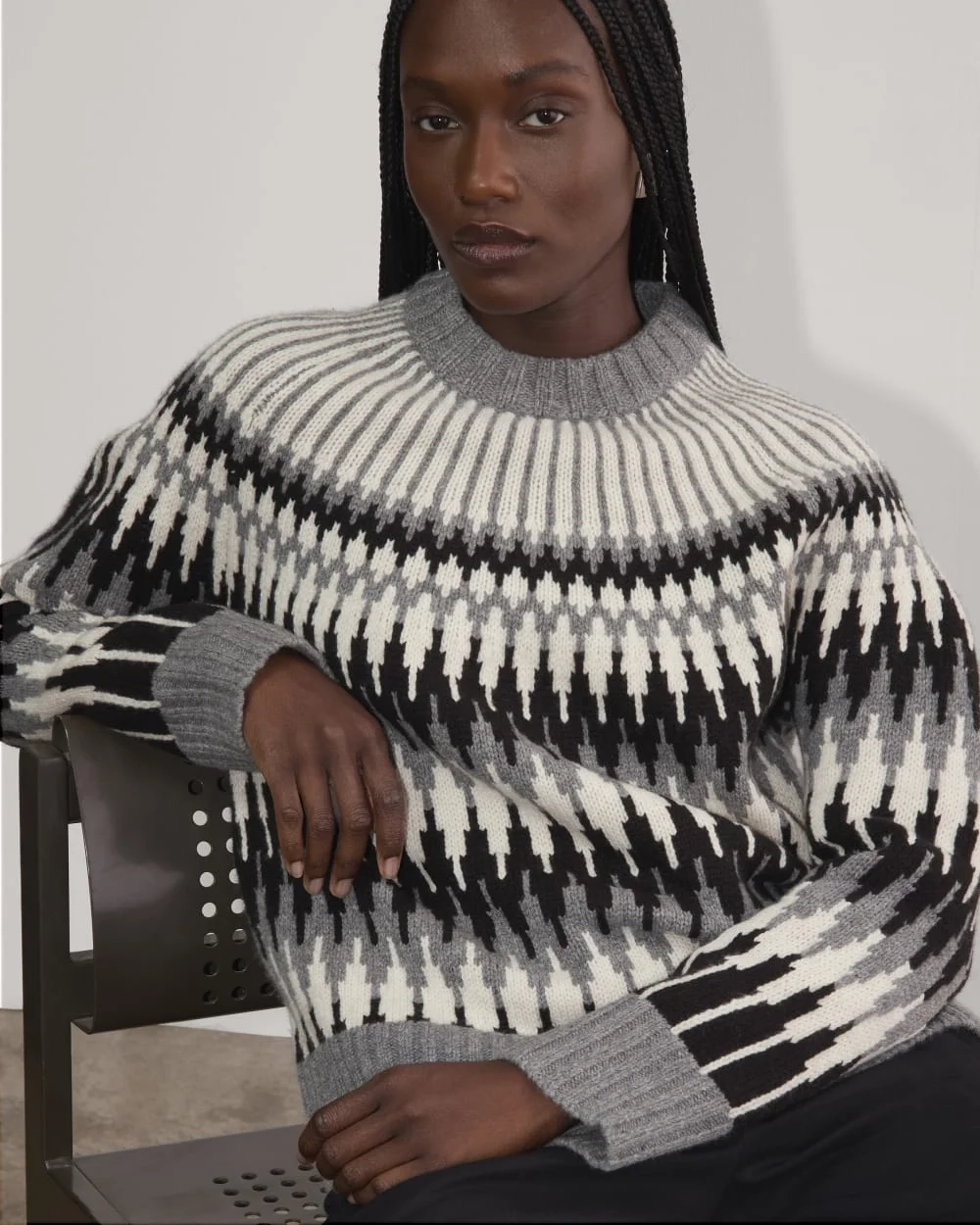 The Fair Isle Crew | Grey / Black Fair Isle (4)