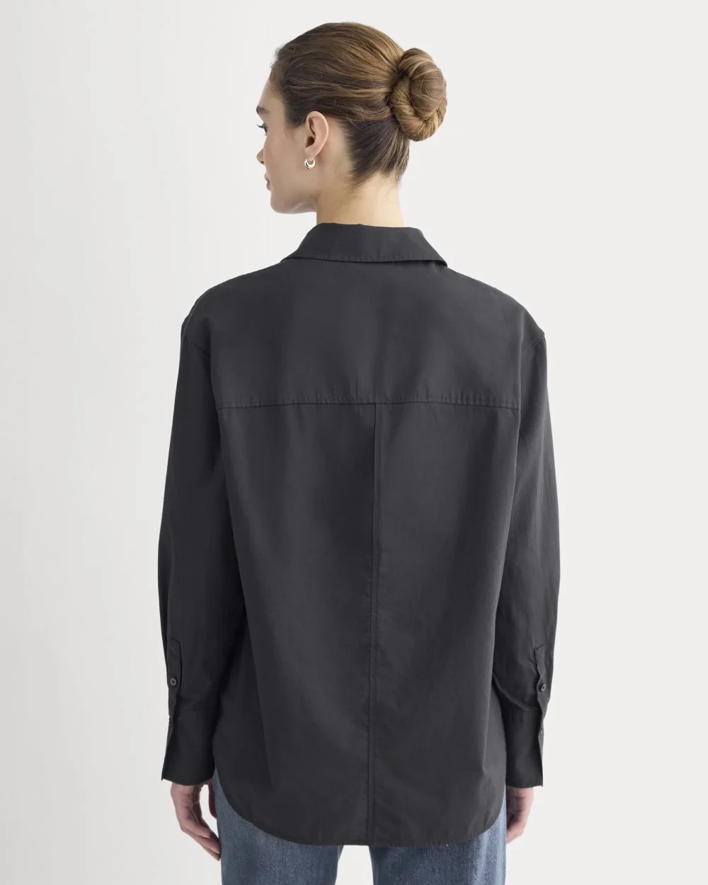 Everyday Shirt in Silky Cotton | Black (2)