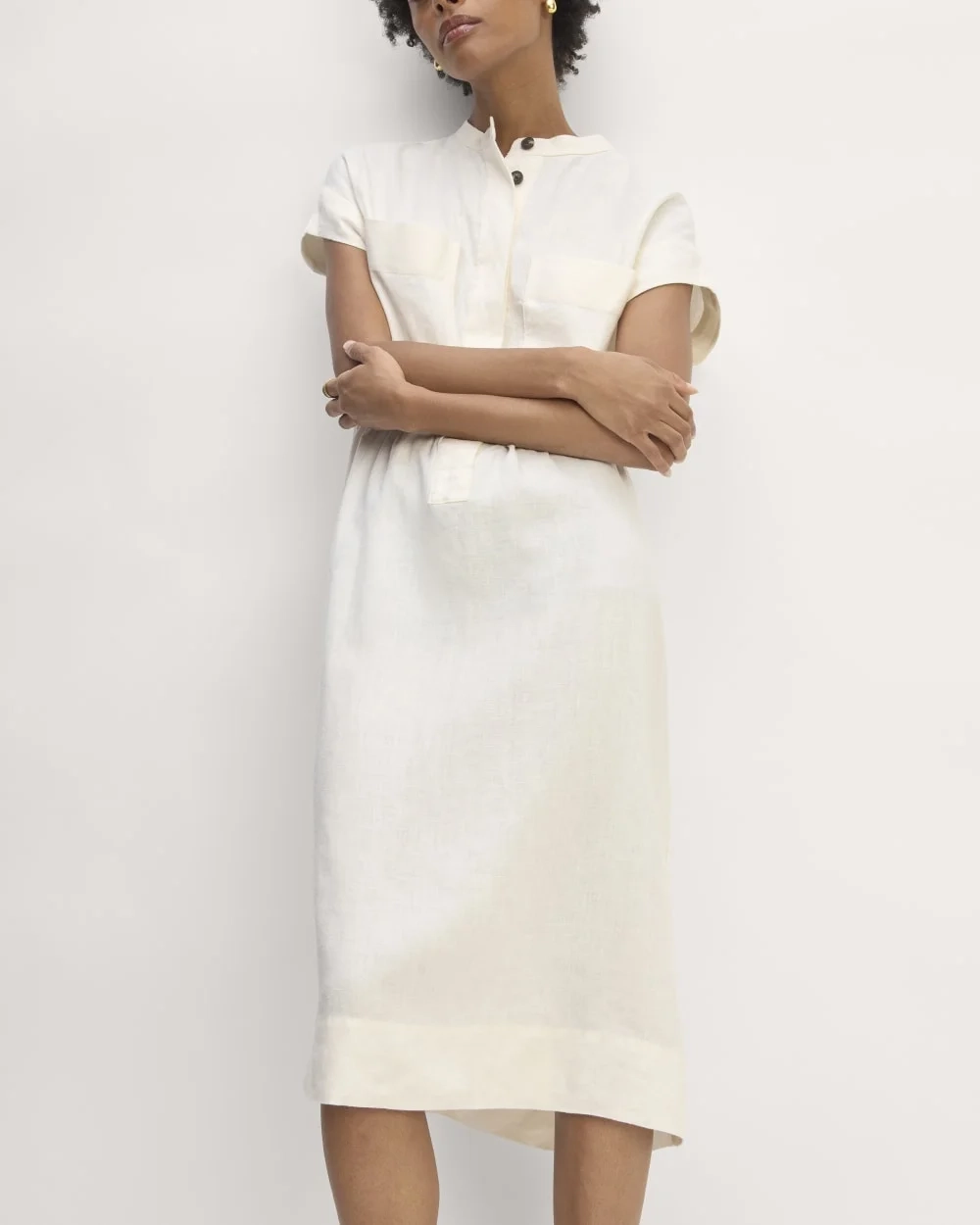 The Craft Dress in Linen | Bone (3)