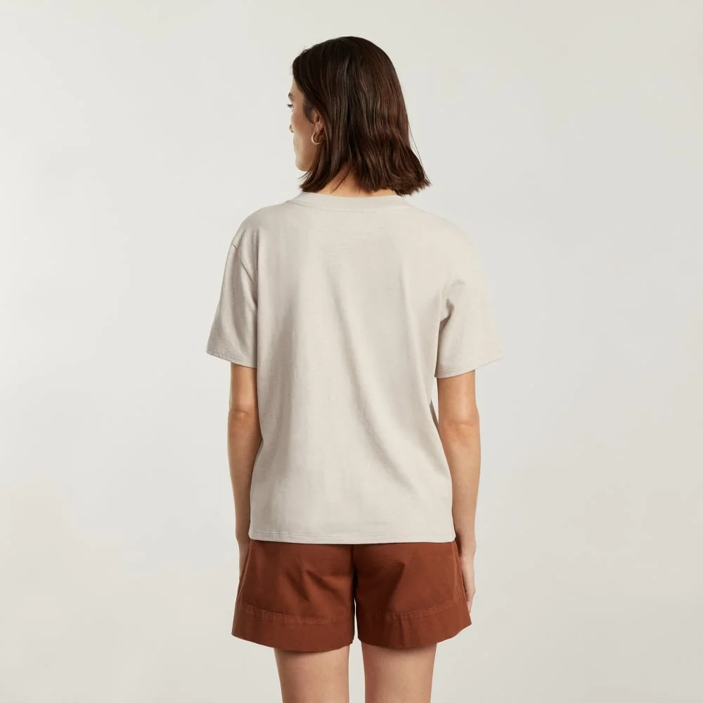 The Vintage V-Neck Hemp Tee | Moonlit Cloud (3)