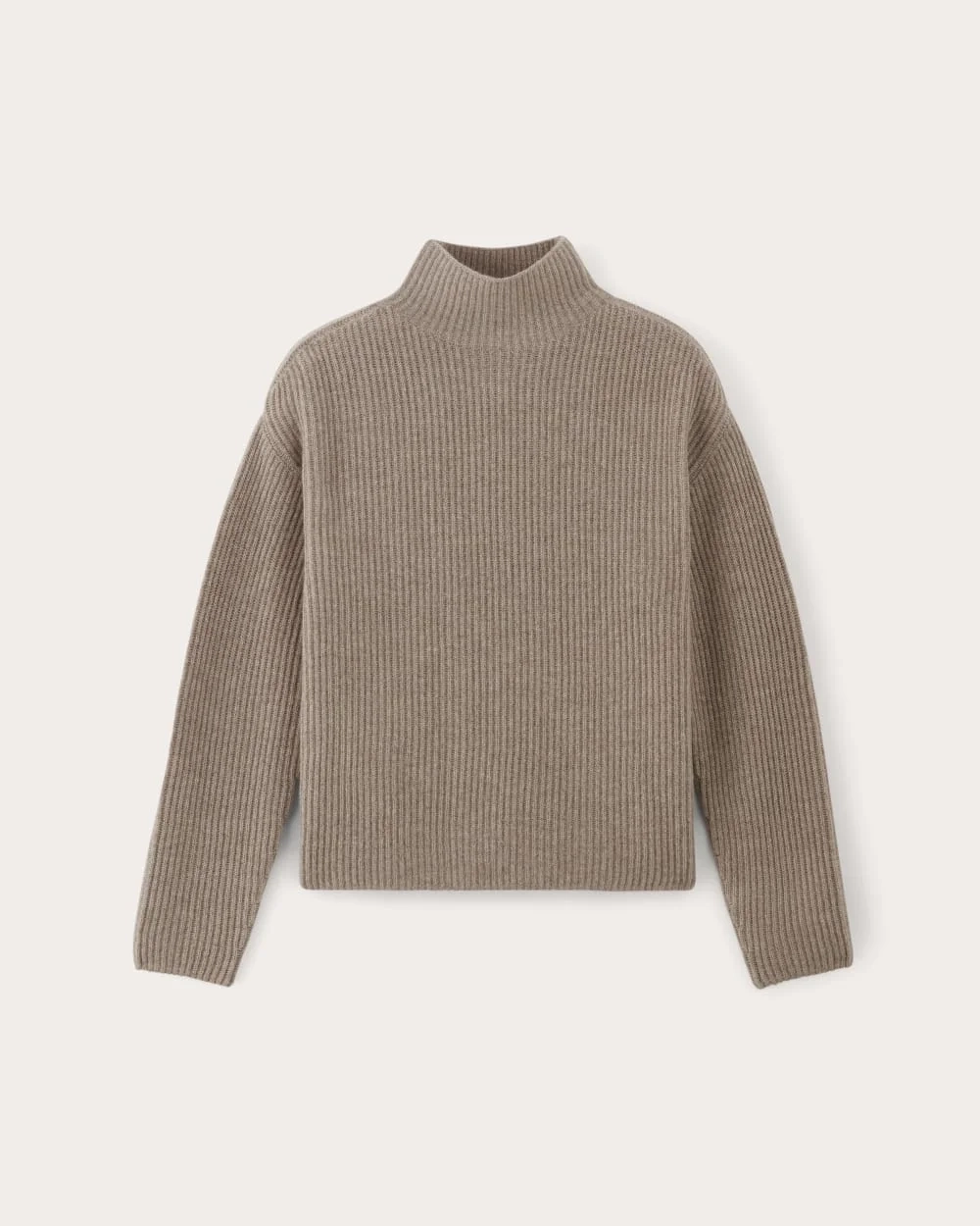 The Fisherman Turtleneck in Wool Cashmere | Oatmeal (2)