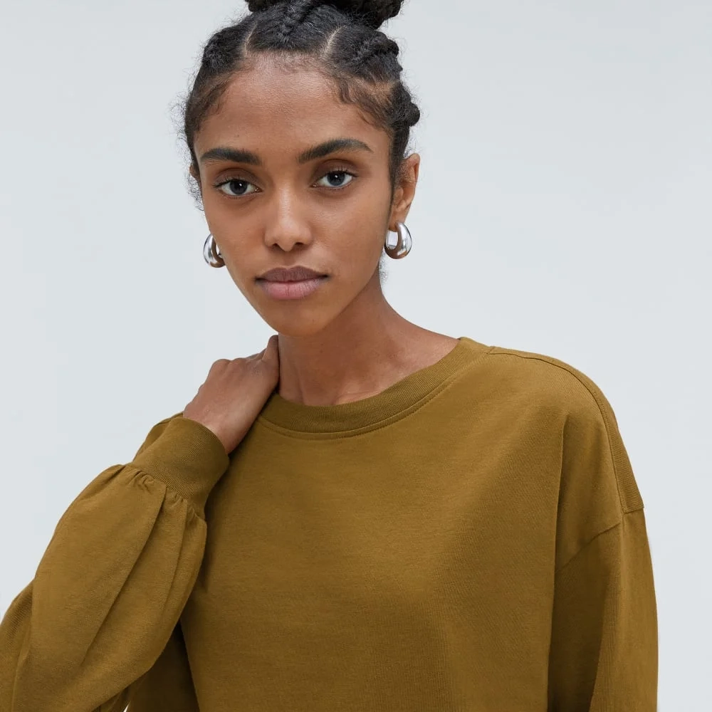 The Organic Cotton Long-Sleeve Tee | Tapenade (2)