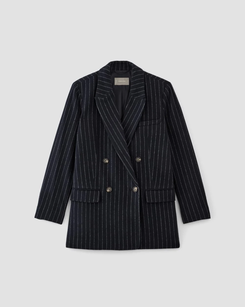 The ReWool® Double-Breasted Blazer | Navy / Bone (2)