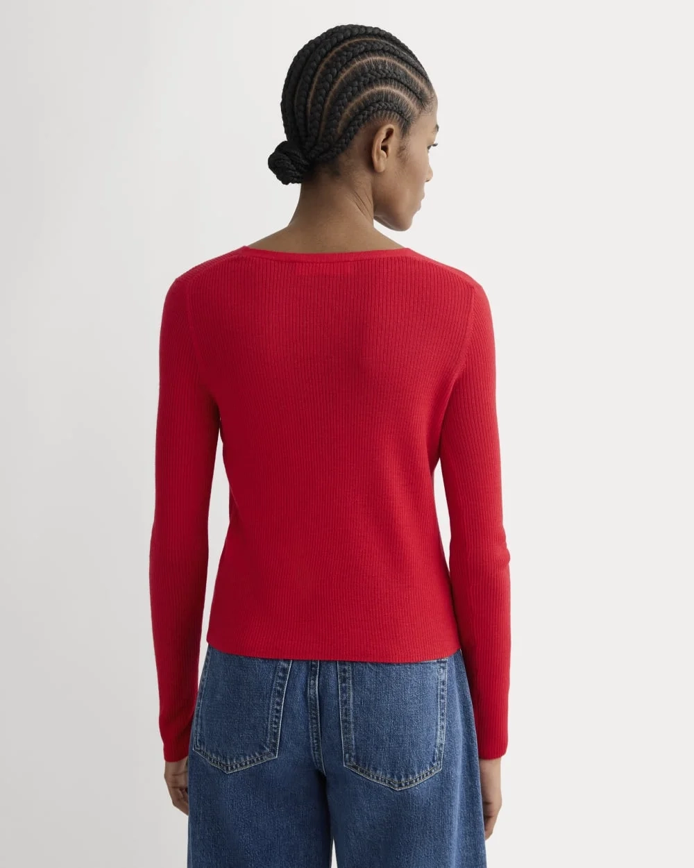 The Cardigan in Ultrasoft Merino | Classic Red (3)