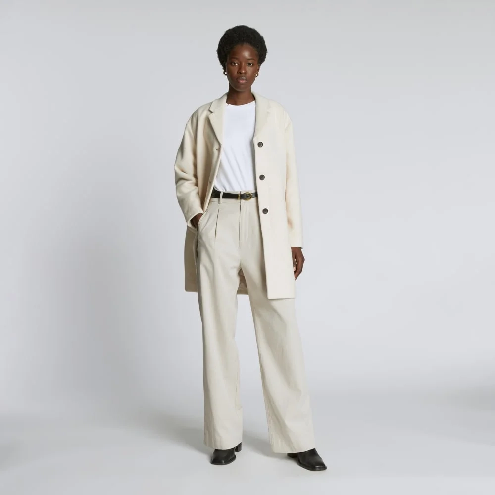 The Italian ReWool® Cocoon Coat | Cream (2)