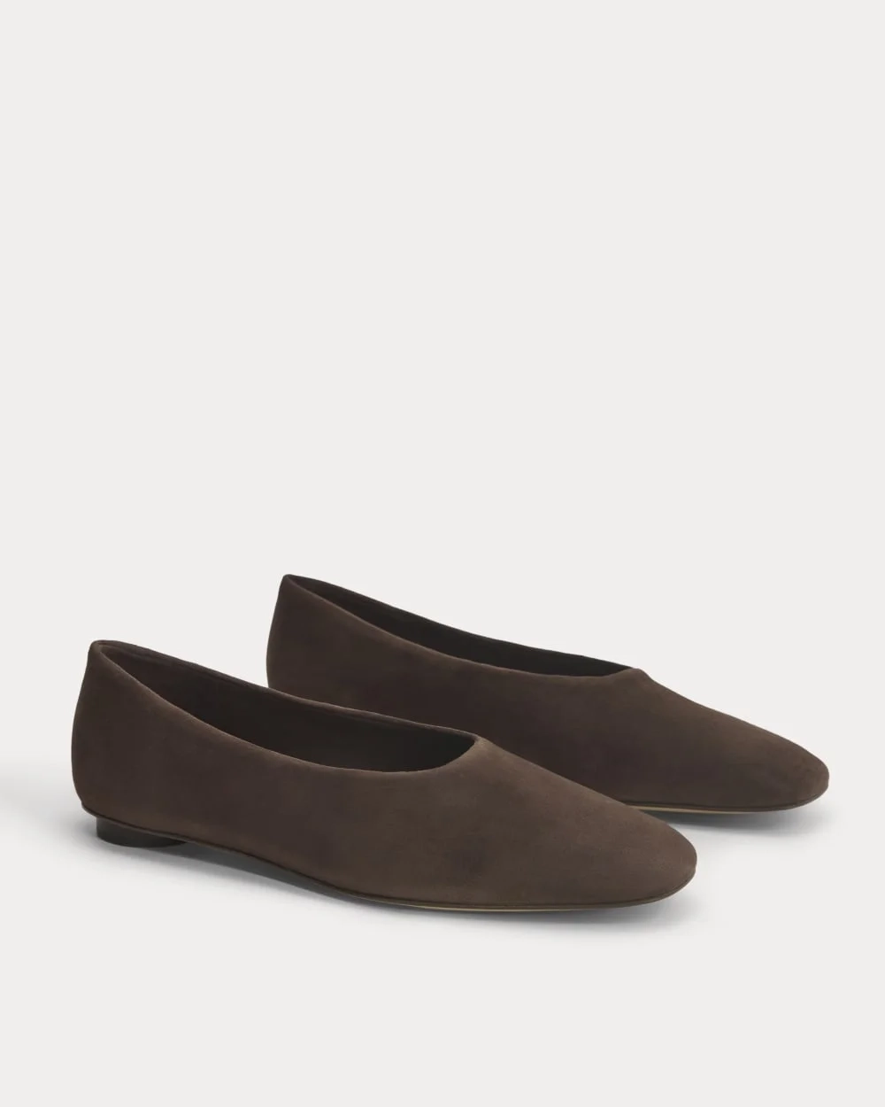 Gallery Square-Toe Flat | Deep Brown (2)