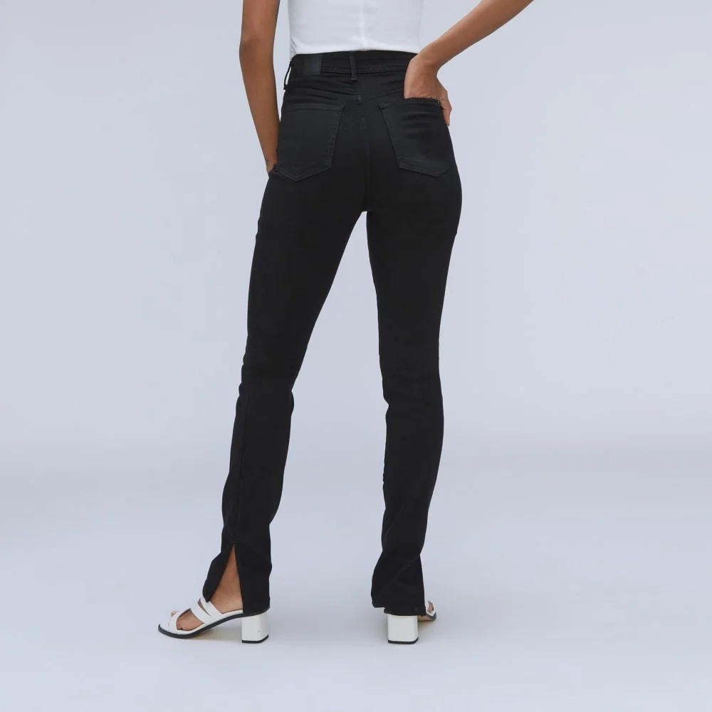 The Way-High® Skinny Split Hem Jean  | Black (2)