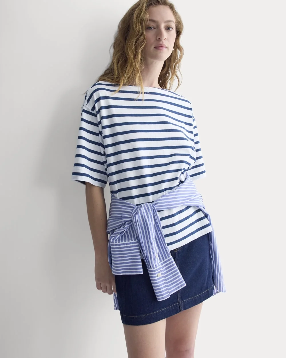 Mariner Tee | White/Estate Blue (3)
