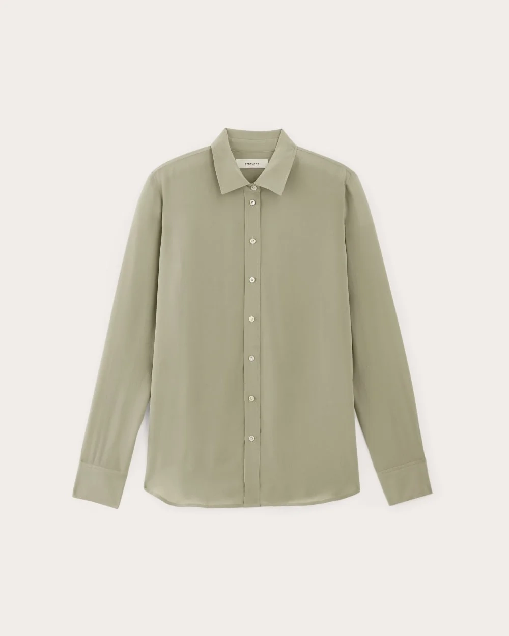 The Must-Have Shirt in Washable Silk | Seagrass (2)