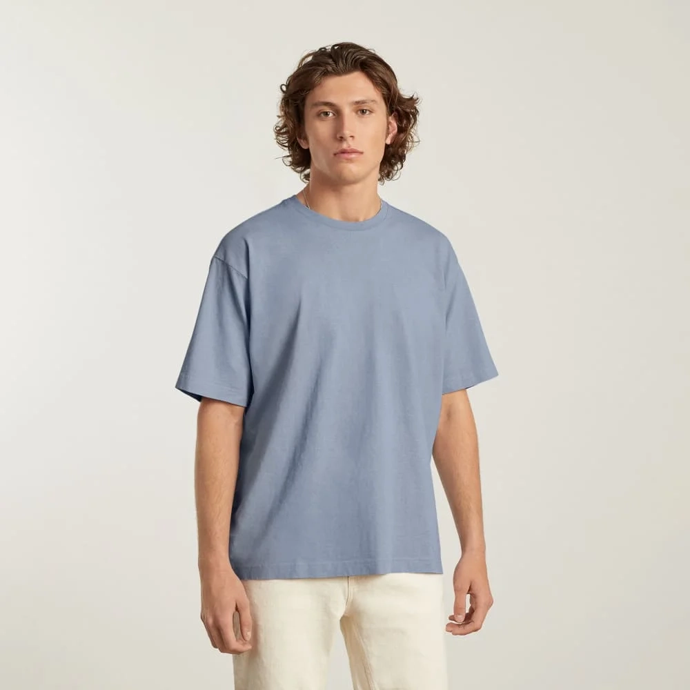 The Everyone Premium Weight Tee | Blue Slate (4)
