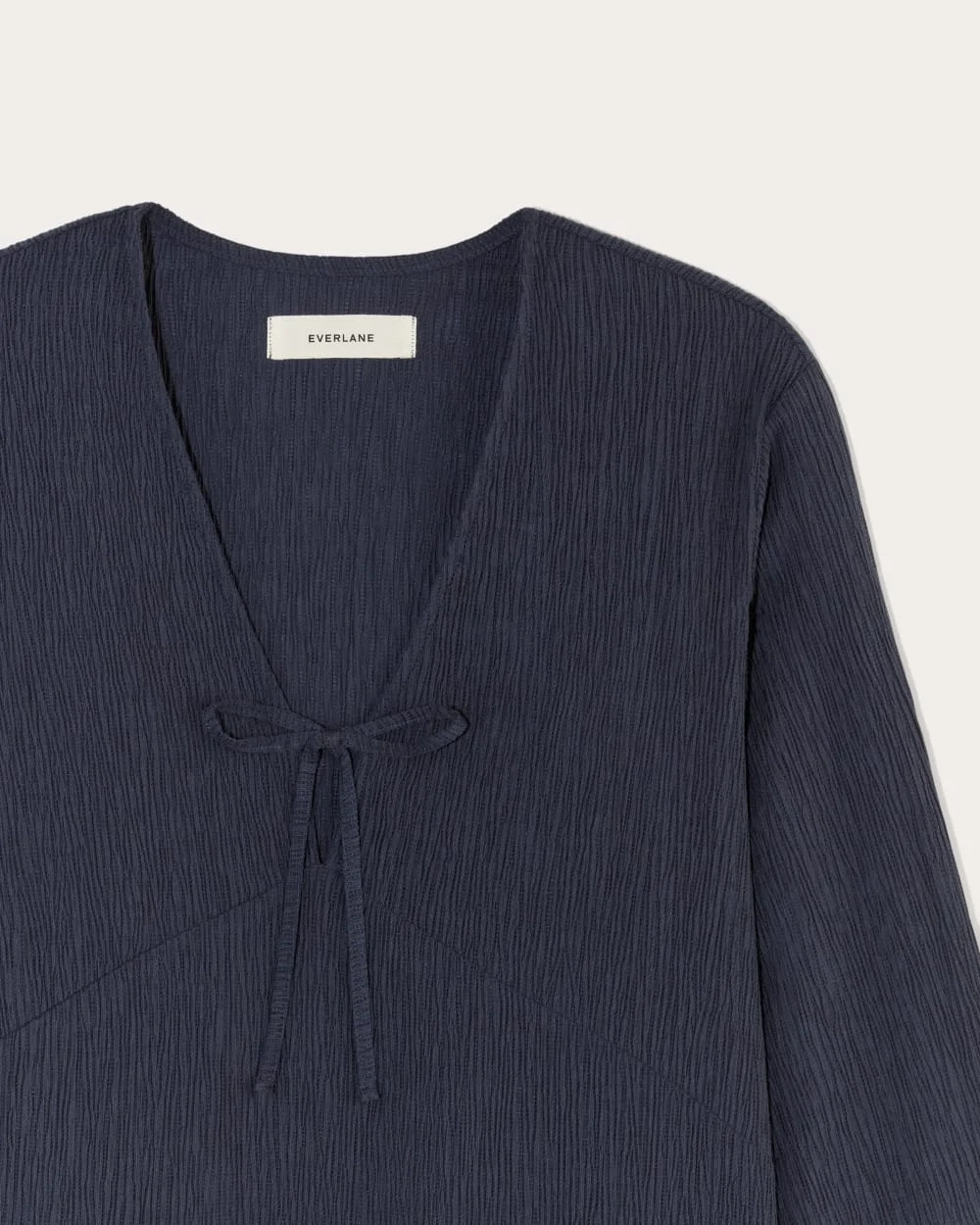 The Crinkle Long-Sleeve | Navy (2)