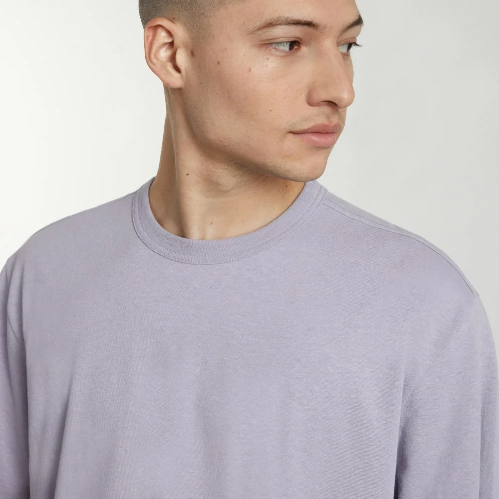 The Everyone Relaxed Hemp Tee | Lilac Grey (3)