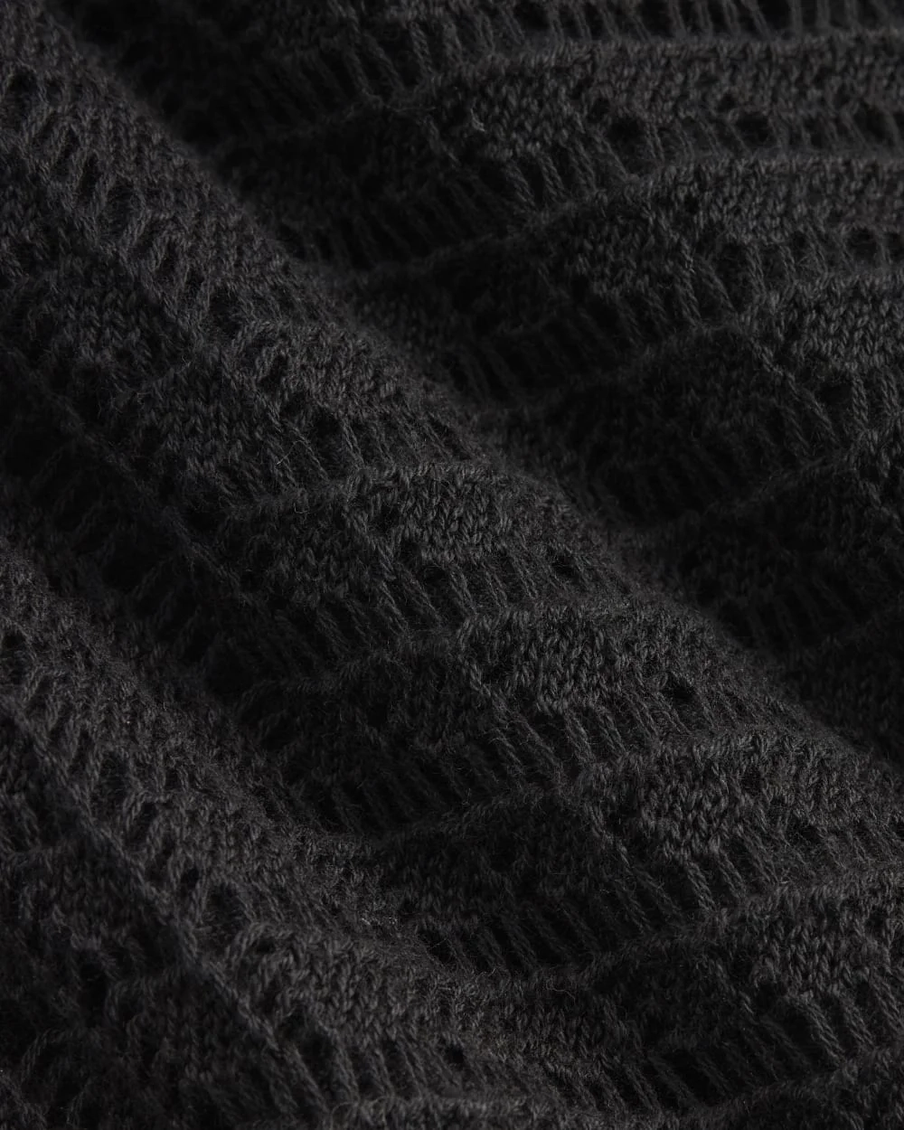 The Lace Knit Skirt | Black (3)