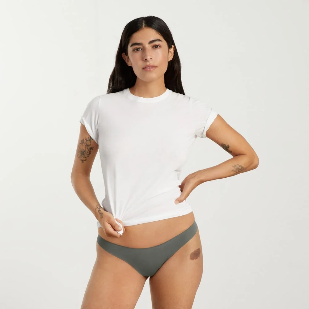 The Invisible Thong | Pewter Green (2)