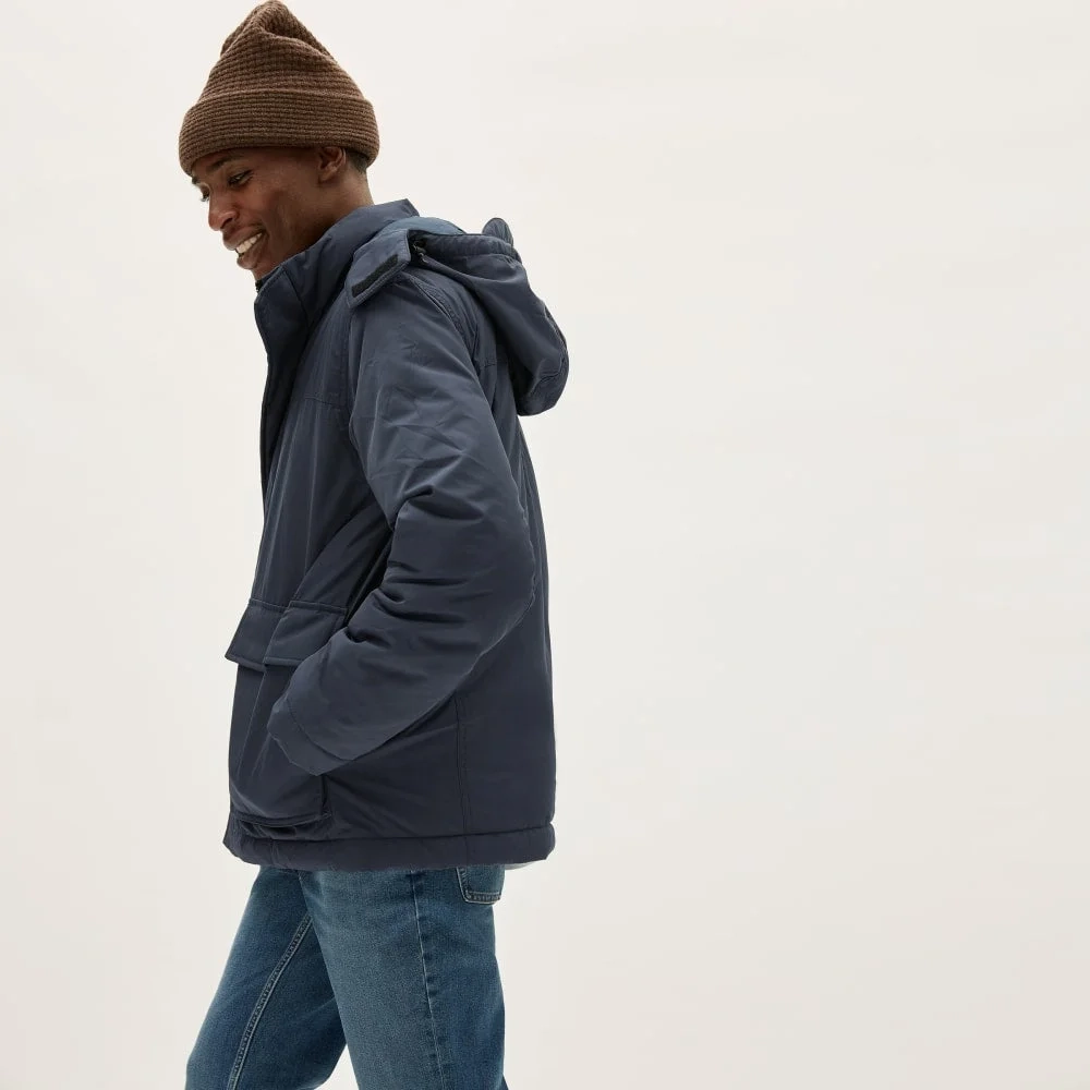 The ReNew Short Parka | India Ink (2)