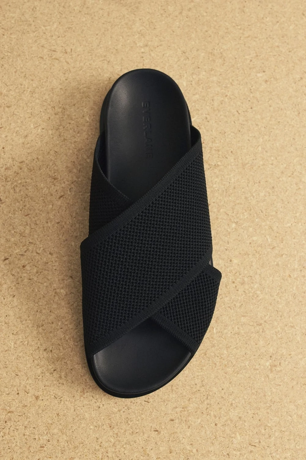 The ReKnit Form Crossover Sandal | Black (3)