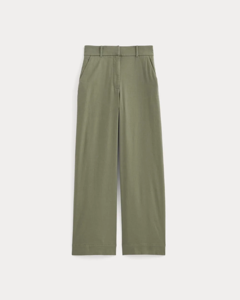 The Wide-Leg Pant in Stretch Linen | Lichen Green (3)