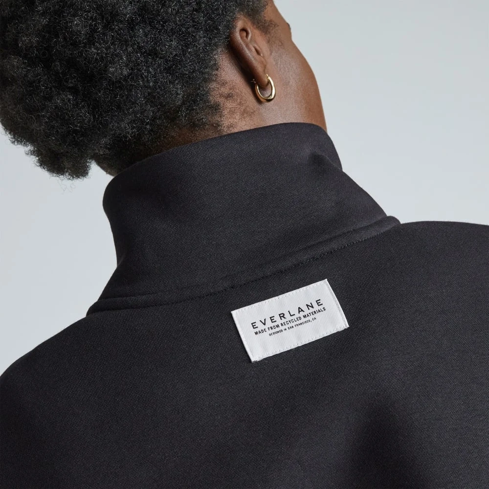 The ReTrack Half-Zip Sweatshirt | Black (3)