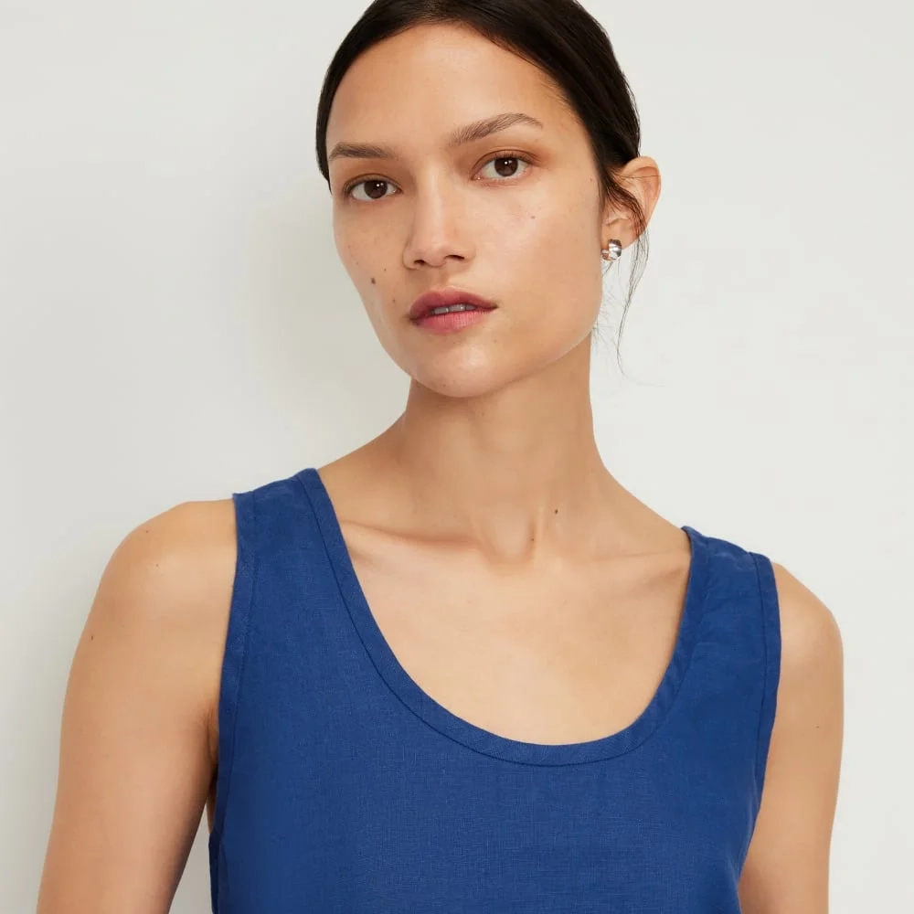 The Scoop Tank in Linen | Mazarine Blue (3)