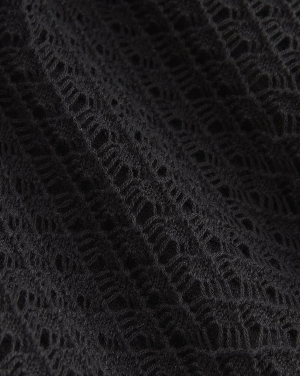 The Lace Knit Mini Dress | Black (2)