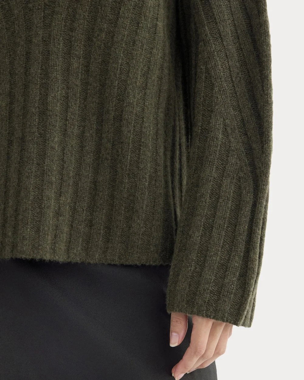 Funnel-Neck Sweater in Wool Cashmere | Heather Beech (3)