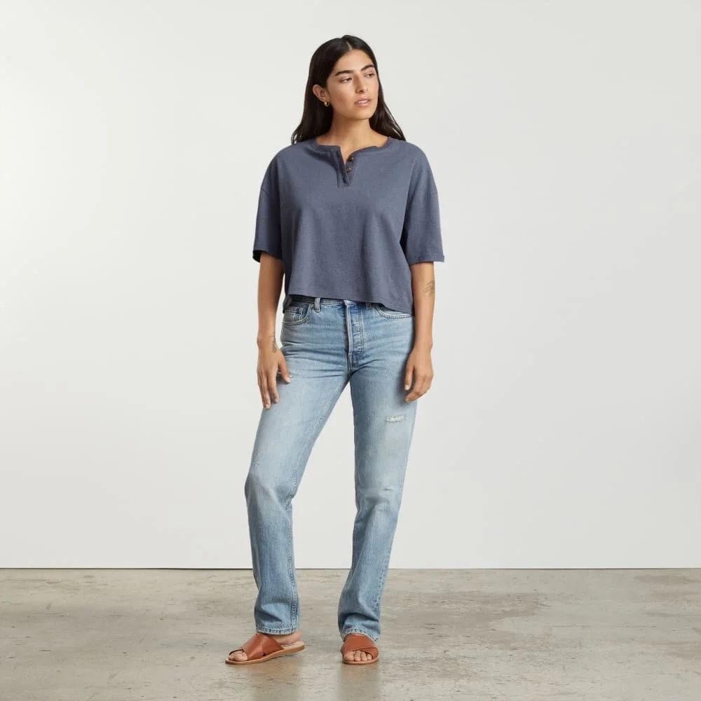 The Vintage Henley Hemp Tee | Atlantic (2)