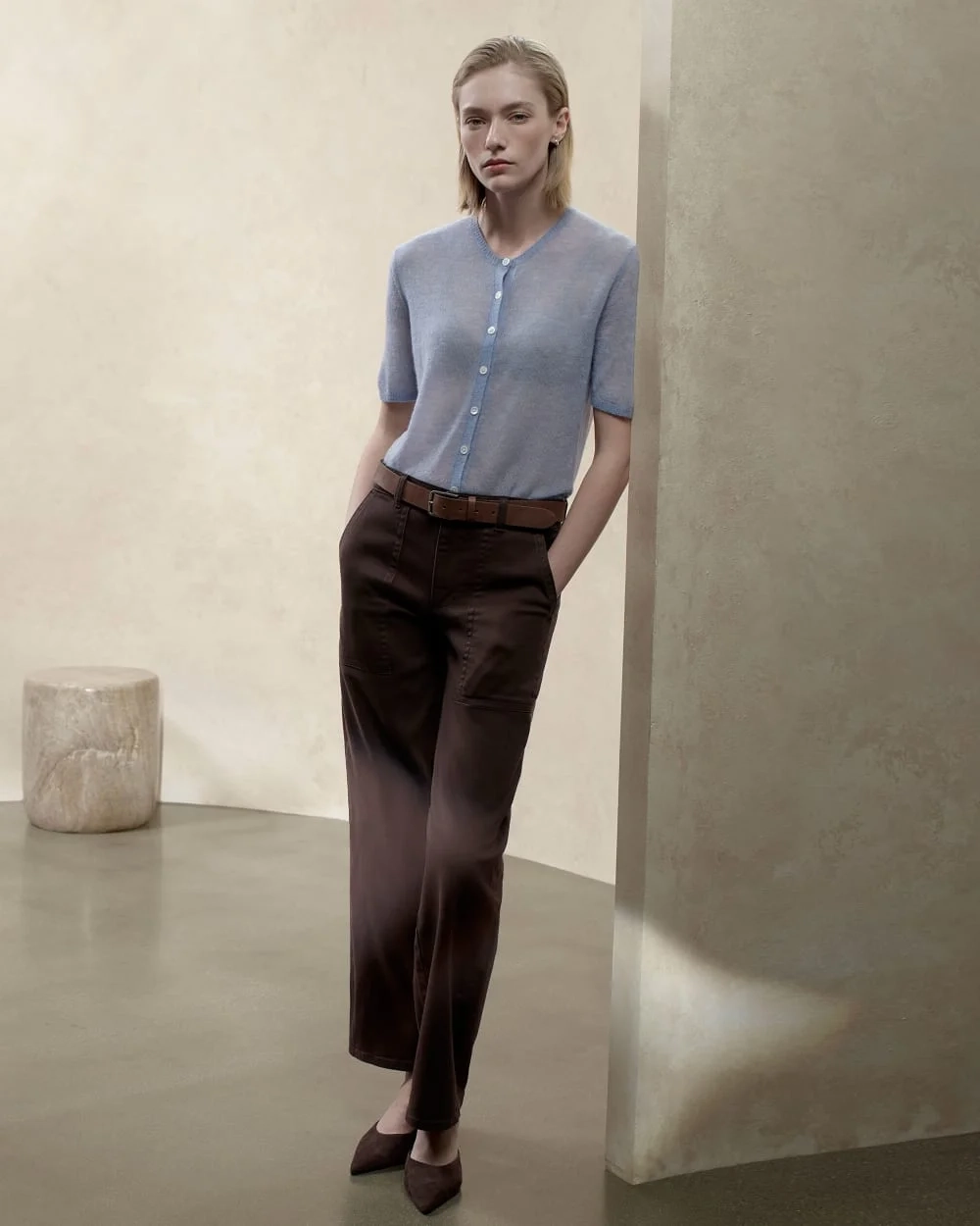 Utility Column Pant | Dark Chocolate (3)