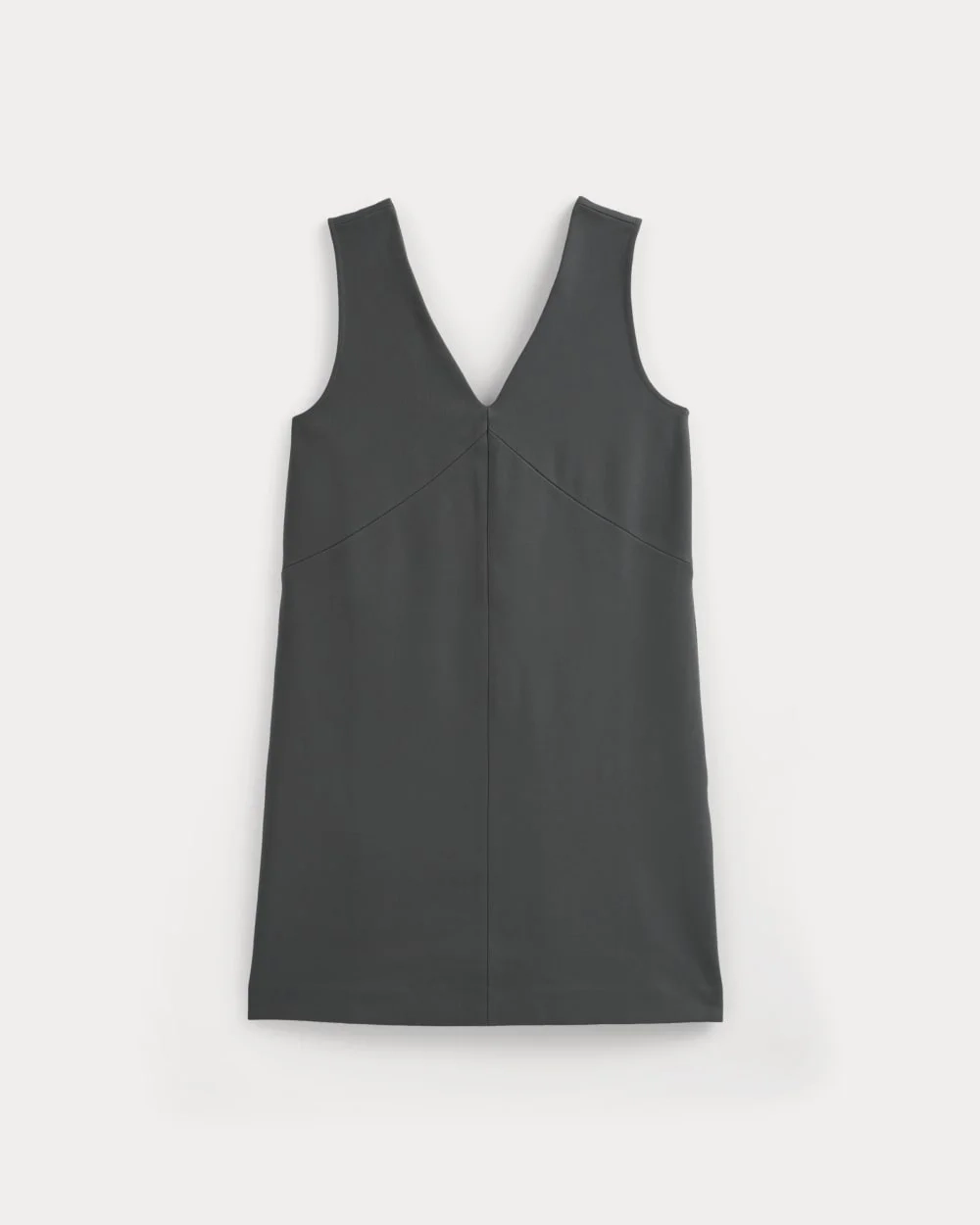 Ponte V-Neck Mini Dress | Graphite (2)